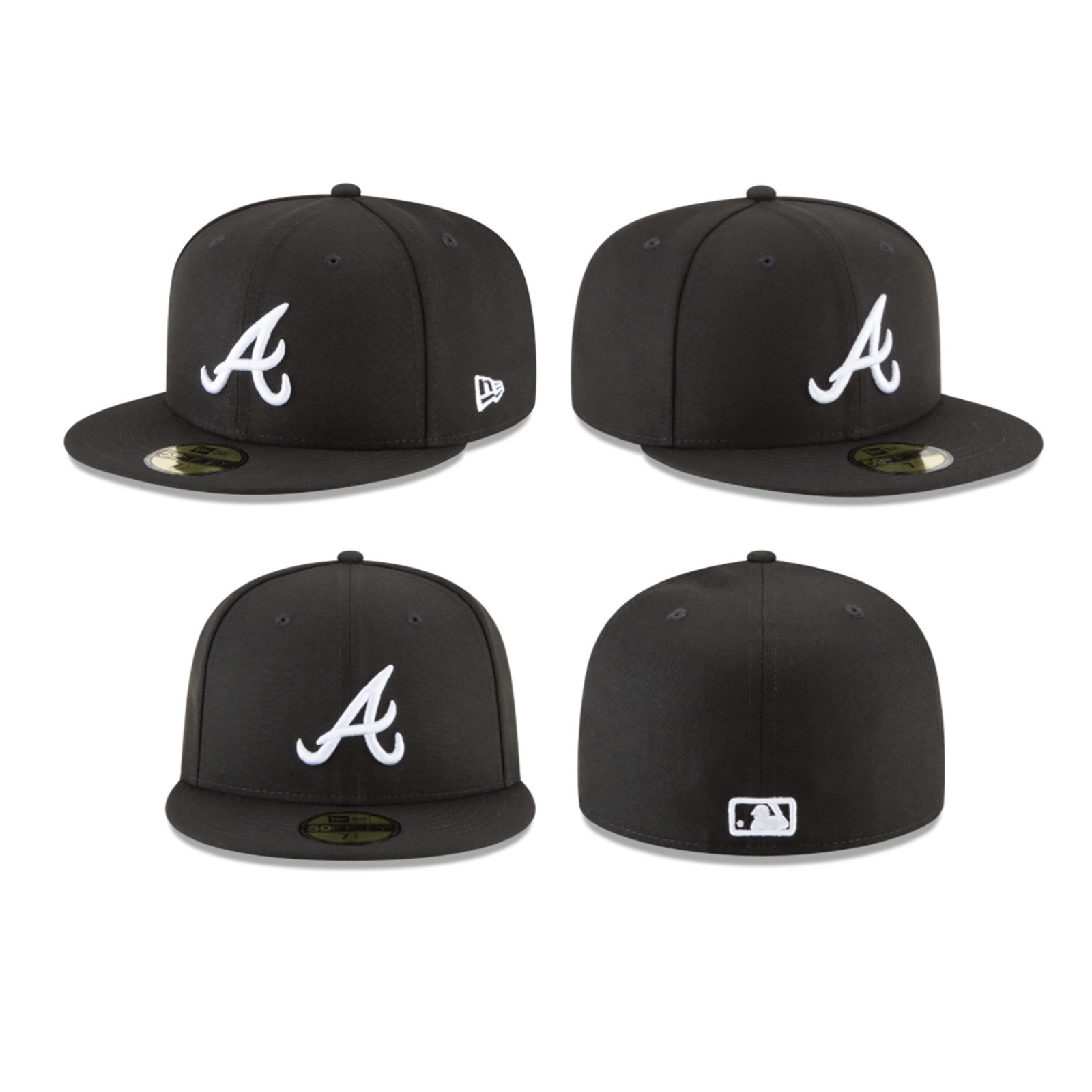 Atlanta Braves ATL MLB Game Authentic 59FIFTY Fitted Cap – 5950 A/Axe Logo Hat