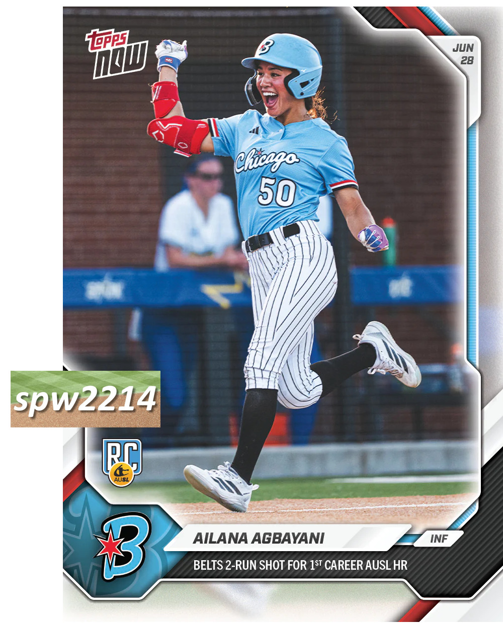 Ailana Agbayani 2026 Topps Now AUSL Softball #23 – Presale