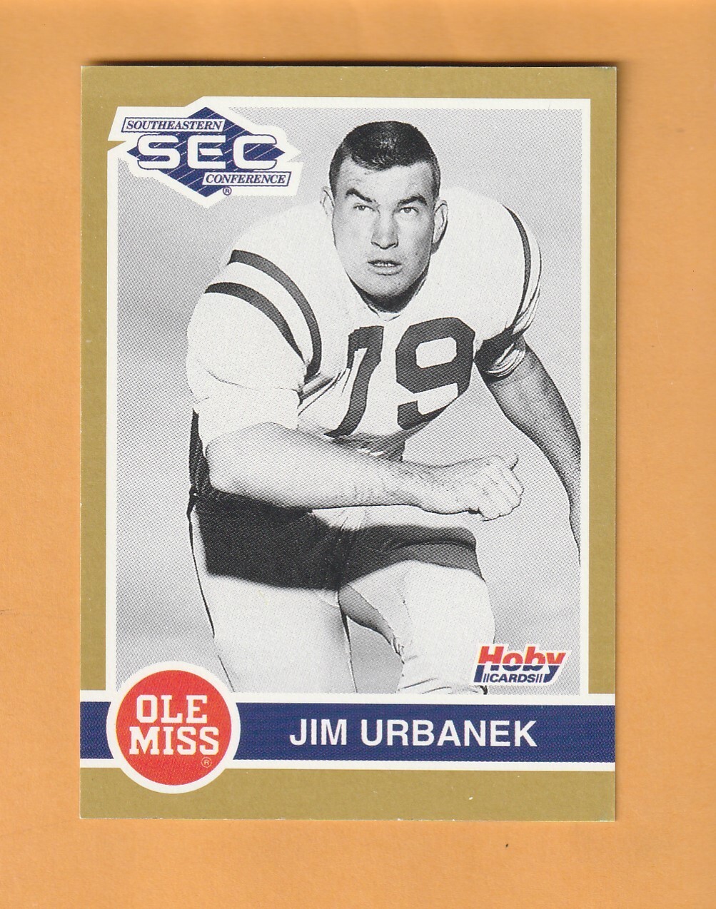 Jim Urbanek Mississippi Rebels 1991 Hoby SEC Stars #288 Oxford Ole Miss 6V