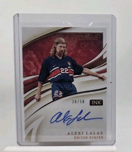 2020 Panini Immaculate Collection INK Bronze Auto #I-ALA Alexi Lalas 30/50 USA