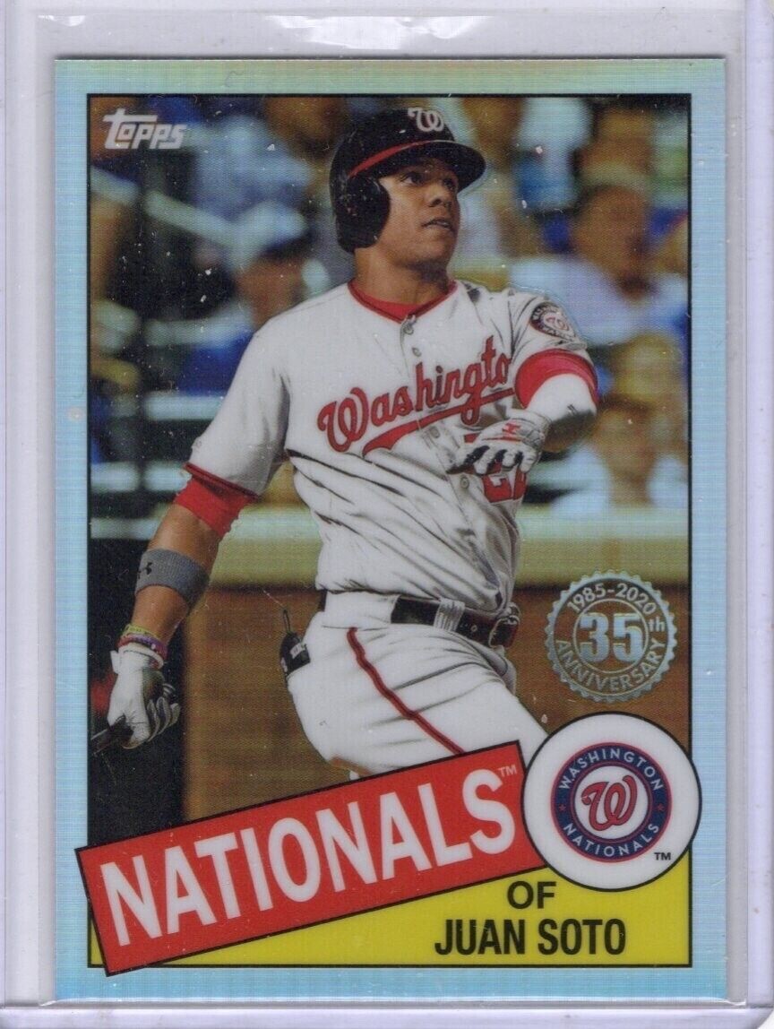 JUAN SOTO 2020 TOPPS CHROME 35TH ANNIVERSARY INSERT