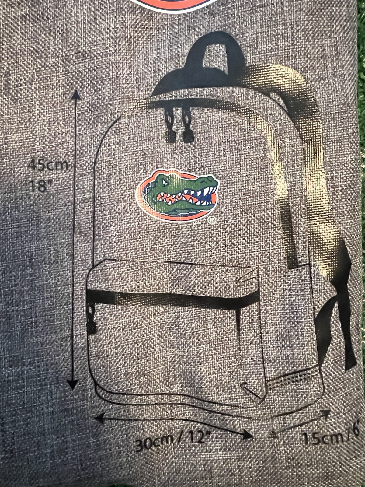 NCAA Florida Gators Backpack, NEW Compact Carry Bag Holds A Full Backpack.