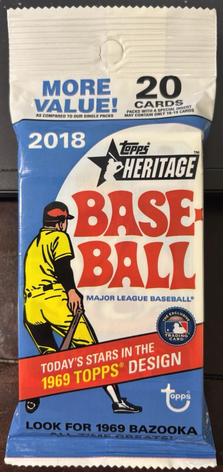 2018 TOPPS HERITAGE SEALED 20 CARD VALUE PACK SHOHEI VARIATION ? FREE SHIPPING !