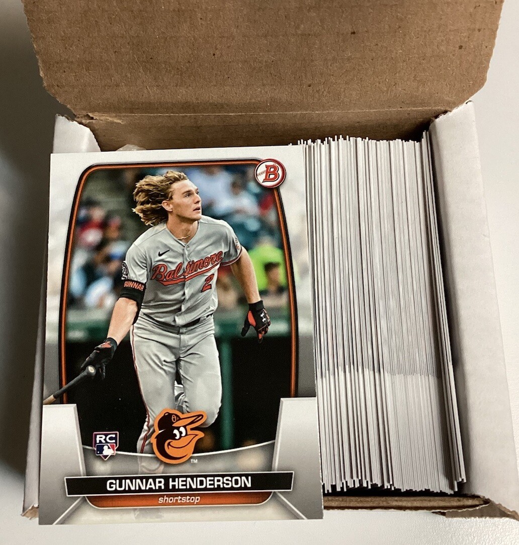 2023 Bowman Baseball COMPLETE 100 CARD BASE SET 1-100 Henderson Rookie Card