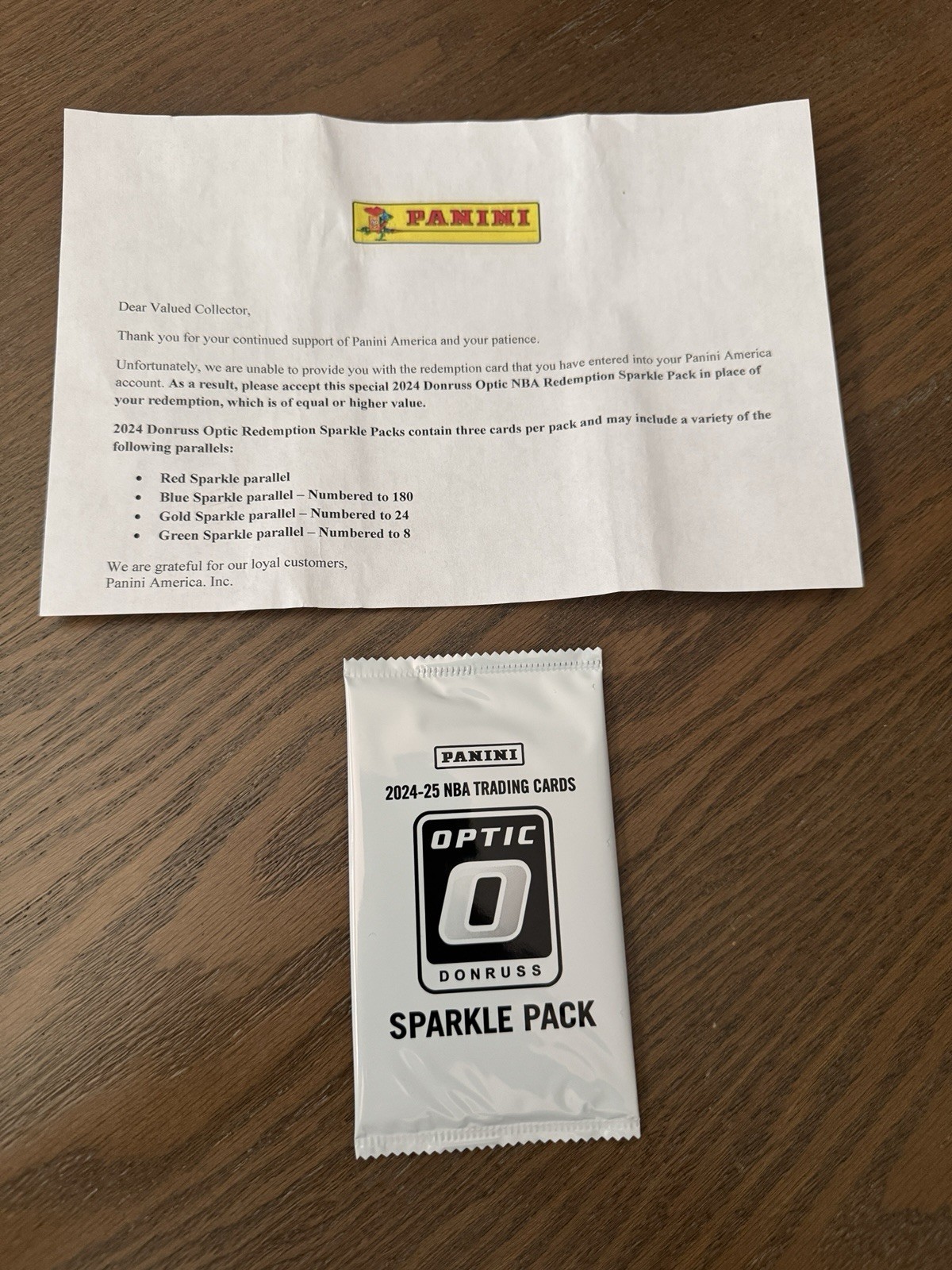 🔥📈 (1) 2024-25 Panini Donruss Optic NBA Basketball Sparkle Sealed Pack🔥📈