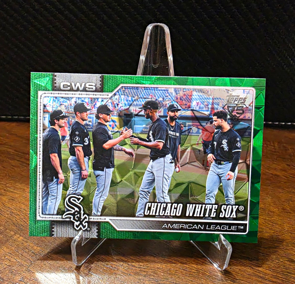 Topps 2026 Series 2 Chicago White Sox Team Card Green Diamante Parallel /99 #661