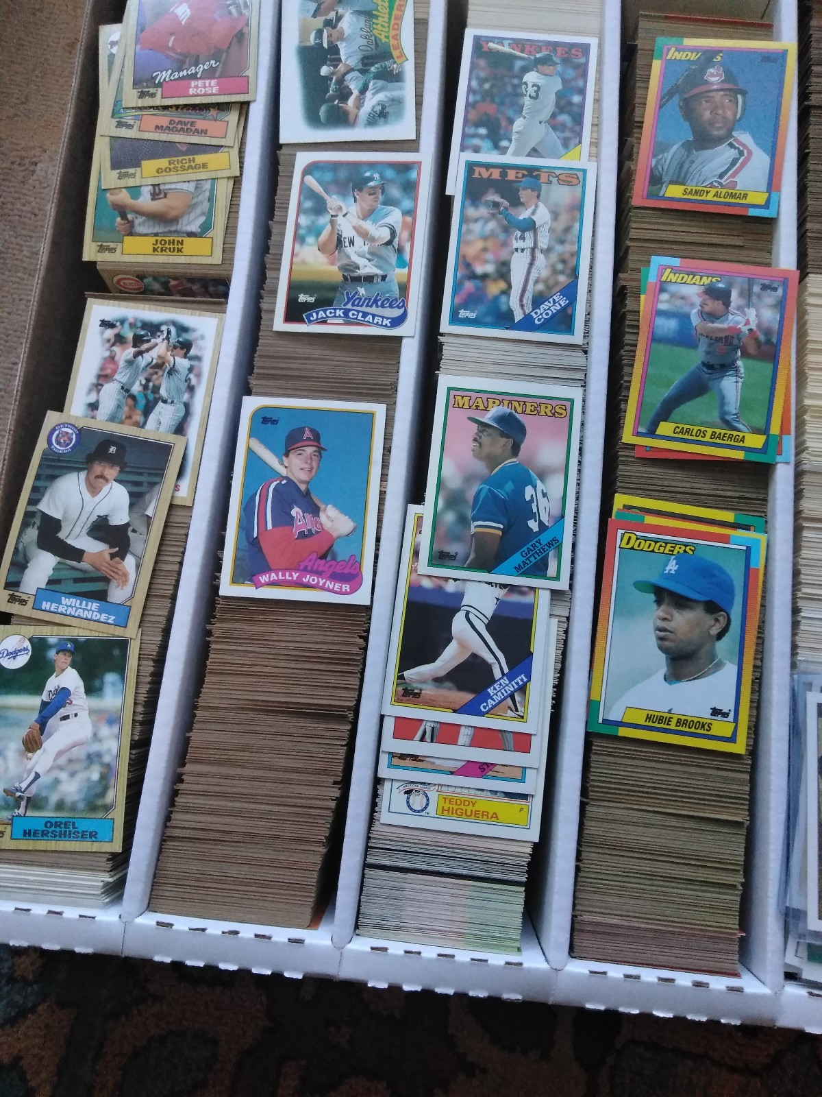 1987, 1988, 1989, 1990, 1991 Topps Baseball cards. pick any 4 complete your set