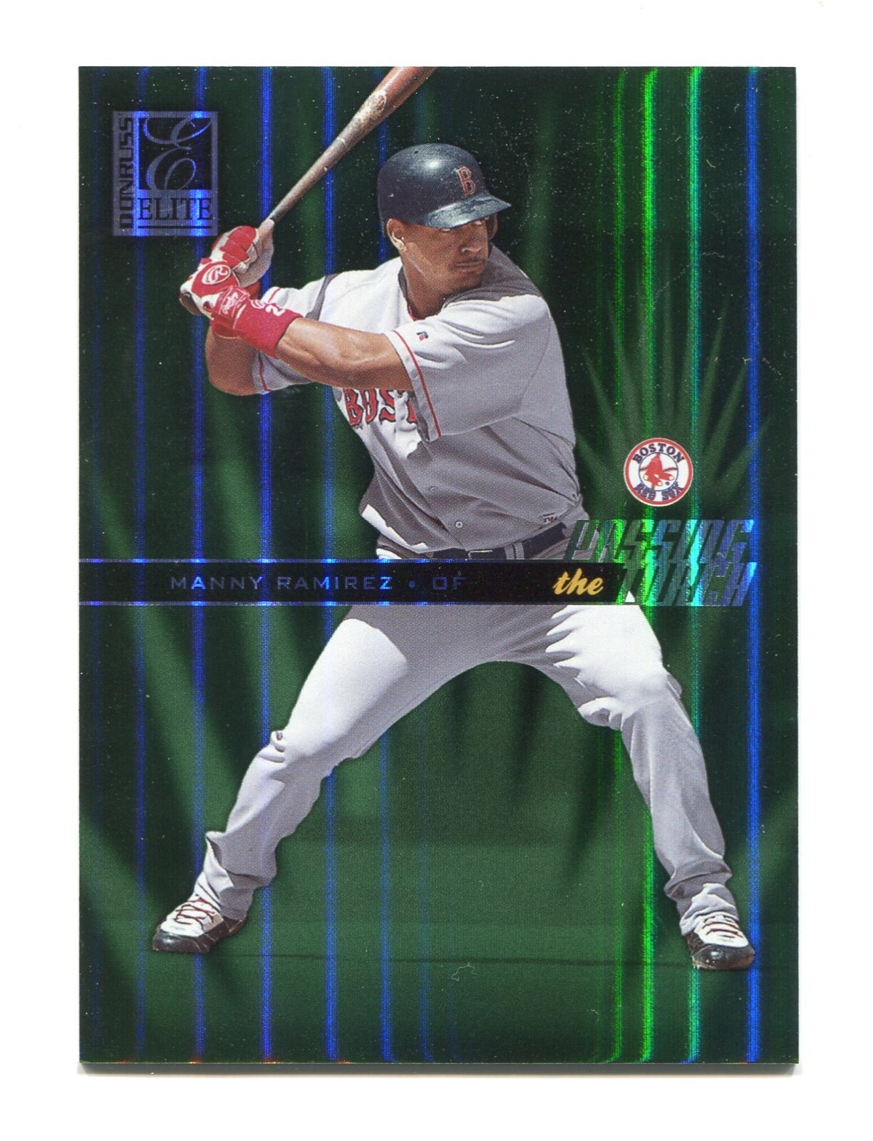 2004 Donruss Elite Passing The Torch Green Manny Ramirez #D PT-16 #D 92/500