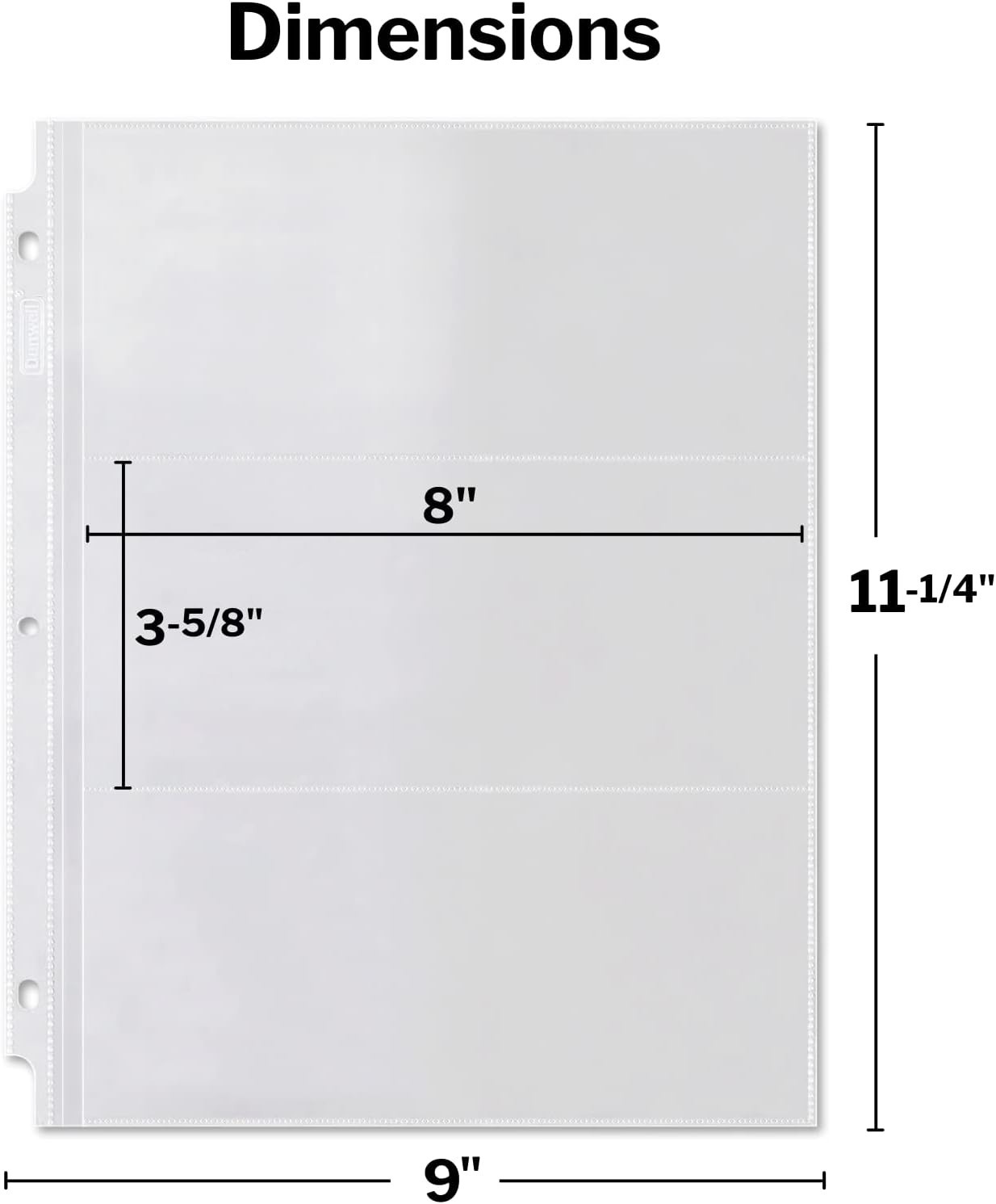 Archival Quality 3-Pocket Currency Sleeves – Acid-Free Storage for Collectibles