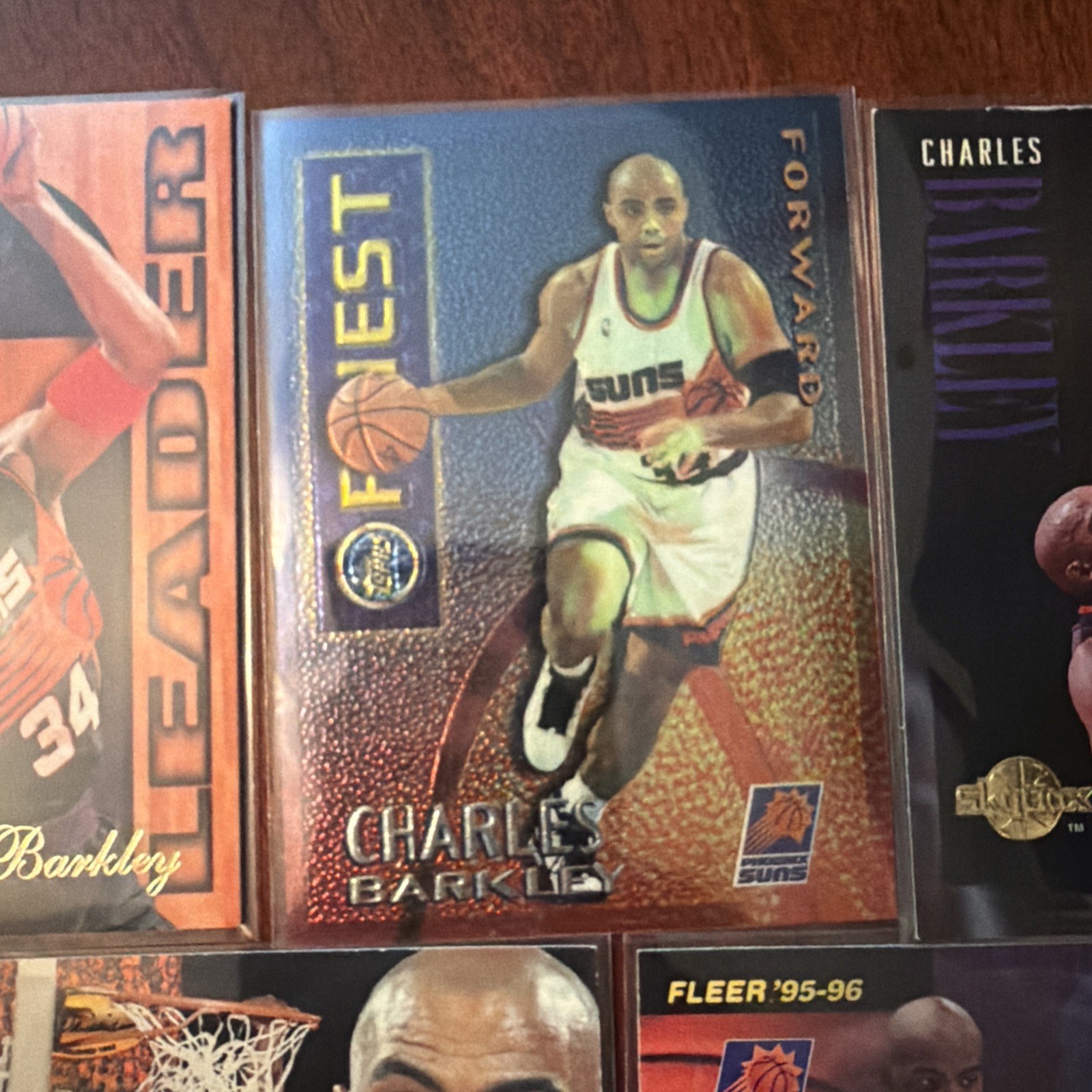 5 Charles Barkley Insert And Base Cards.
