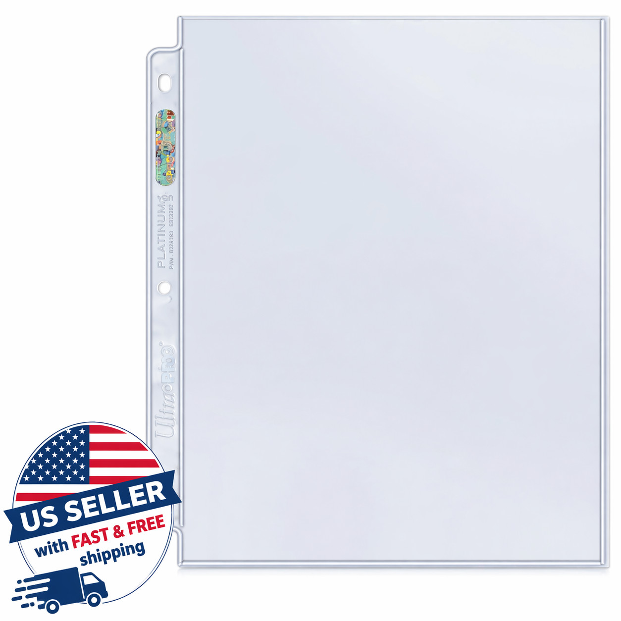 100 Pack 1 Pocket Platinum Page Protectors 8.5×11 Sheet Sleeves Binder