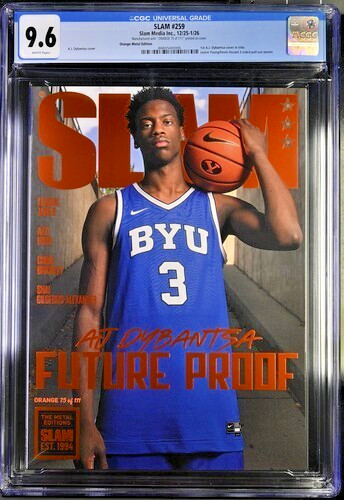 CGC 9.6! AJ Dybantsa ‘Future Proof’ SLAM 259 Orange Metal Magazine! #/111