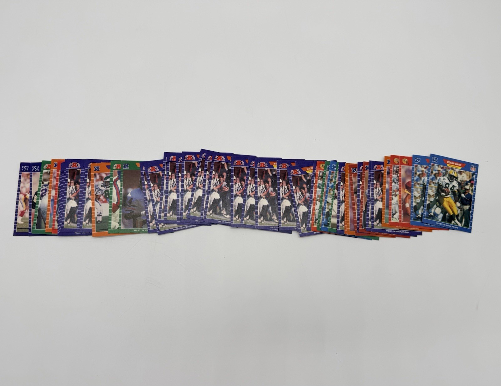 1990 Pro Set NFL Football Trading Card Lot of 50+ Mixed Players & Teams ~ MINT