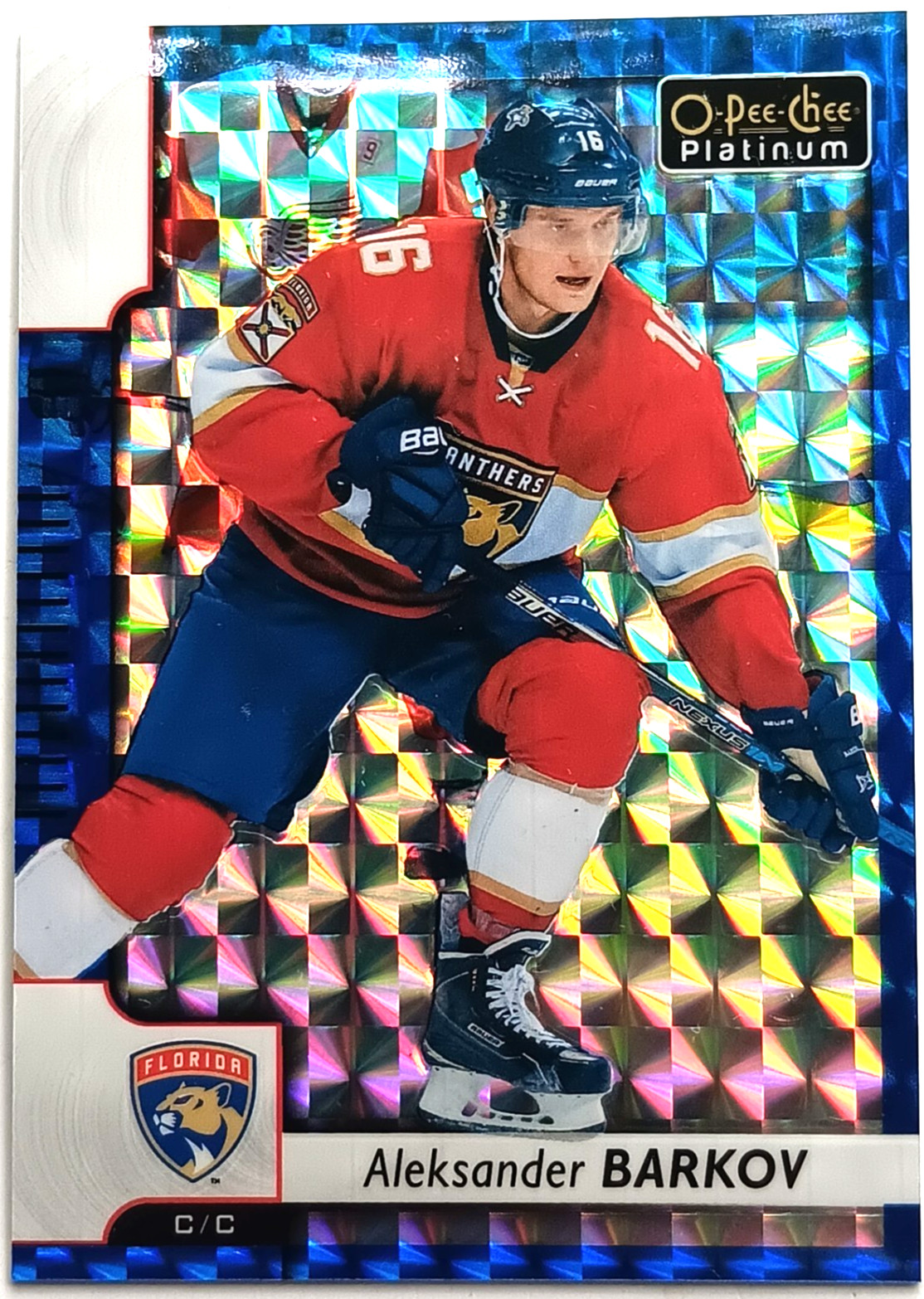 2017-18 OPC Platinum Royal Blue Cubes Aleksander Barkov /99 Florida Panthers