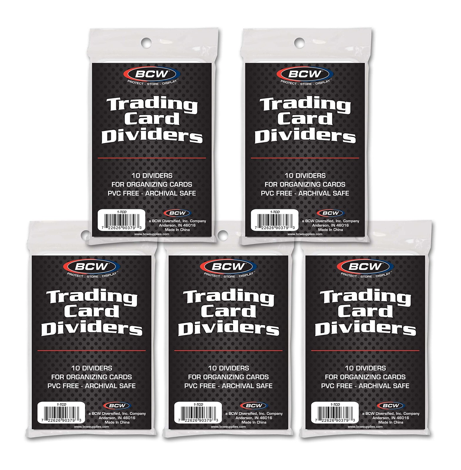 Trading Card Dividers 50 Pack | Archival Quality with WriteOn Tabs | Fits 320…