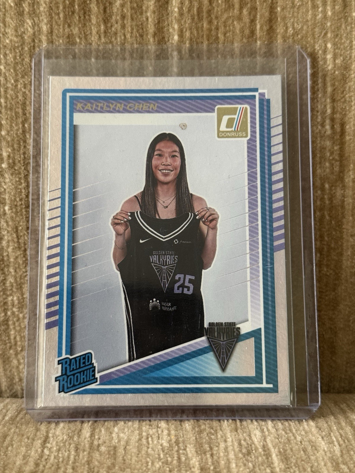 2025 Panini Donruss WNBA Kaitlyn Chen #90 Rated Rookie RC Silver Holo Valkyries