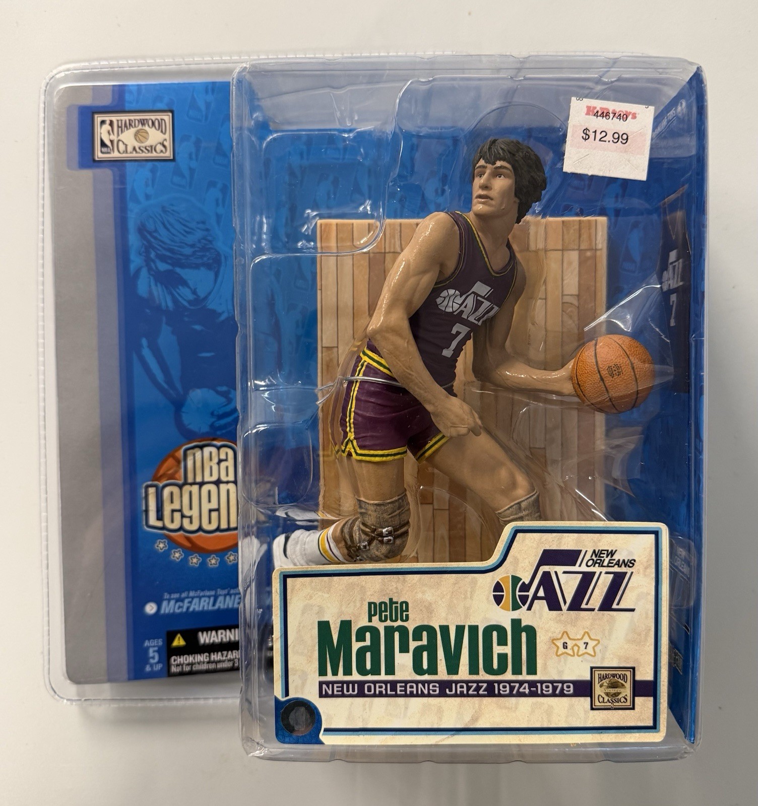 Pete Maravich McFarlane NBA Legends Action Figure Utah Jazz Hardwood Classics