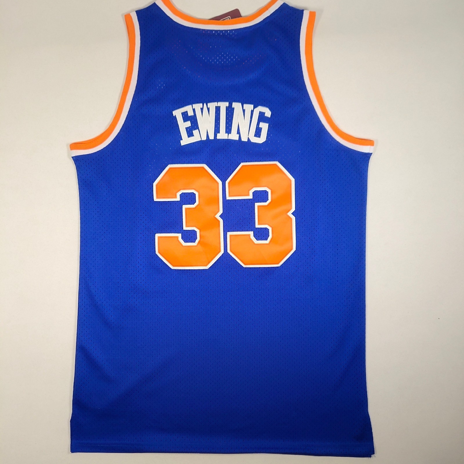 Patrick Ewing #33 Sewn Jersey, 1991-92 Season, Retro Blue. Free Shipping