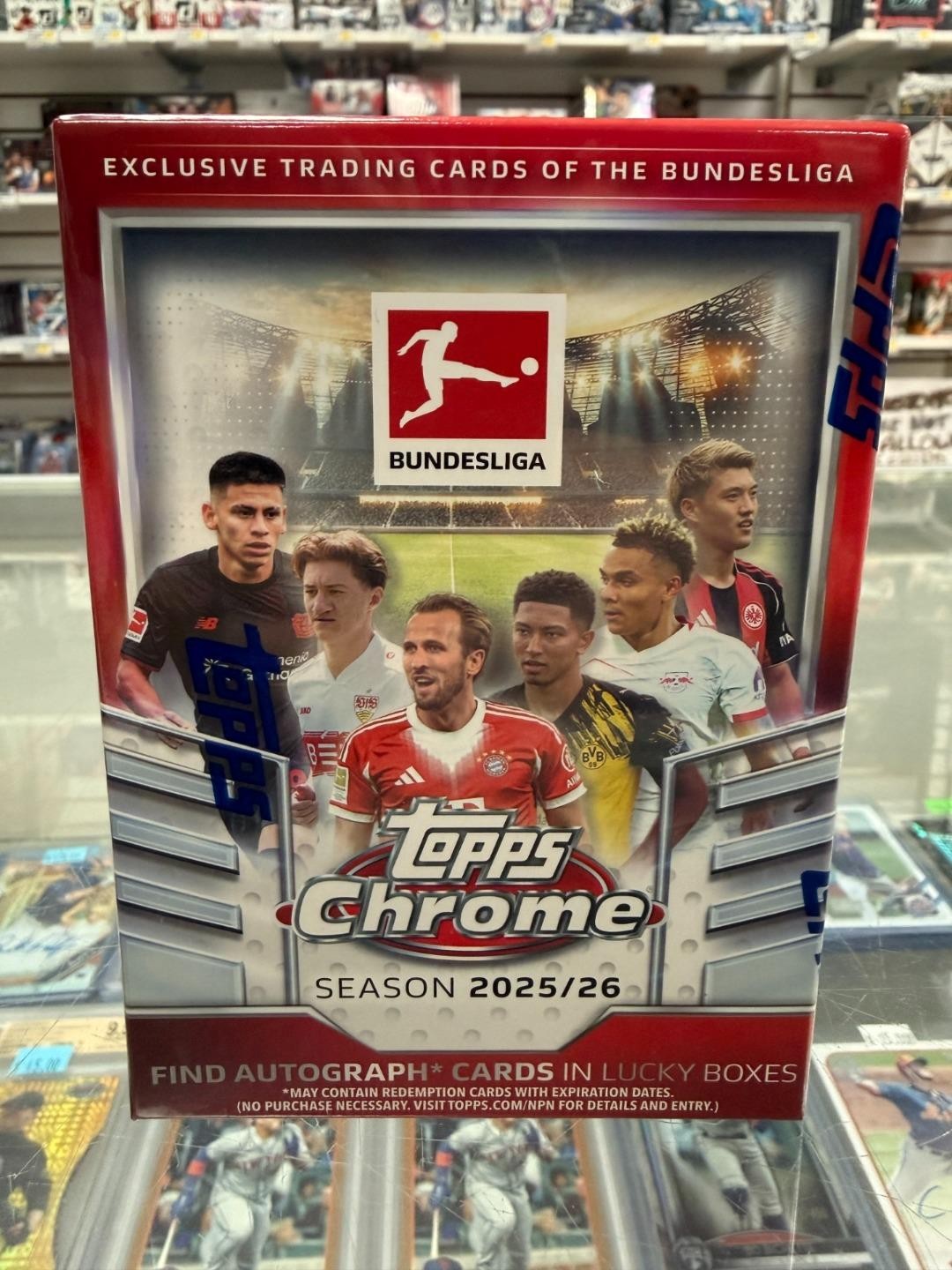 2025-26 Topps Chrome Bundesliga BLASTER BOX Look for Autos Factory Sealed F/S