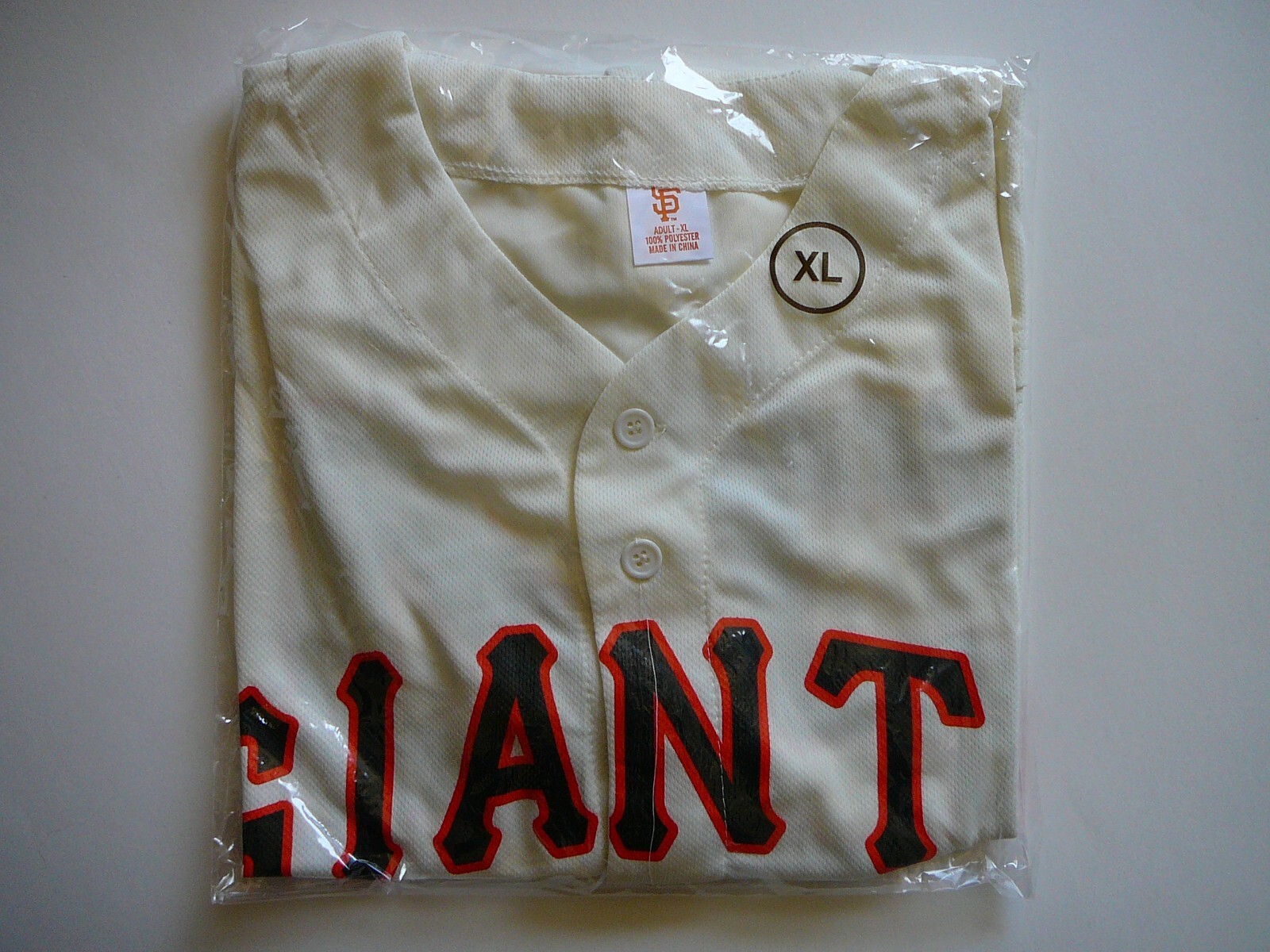 SAN FRANCISCO SF GIANTS NY NEW YORK GIANTS THROWBACK JERSEY SIZE X-LARGE, SGA