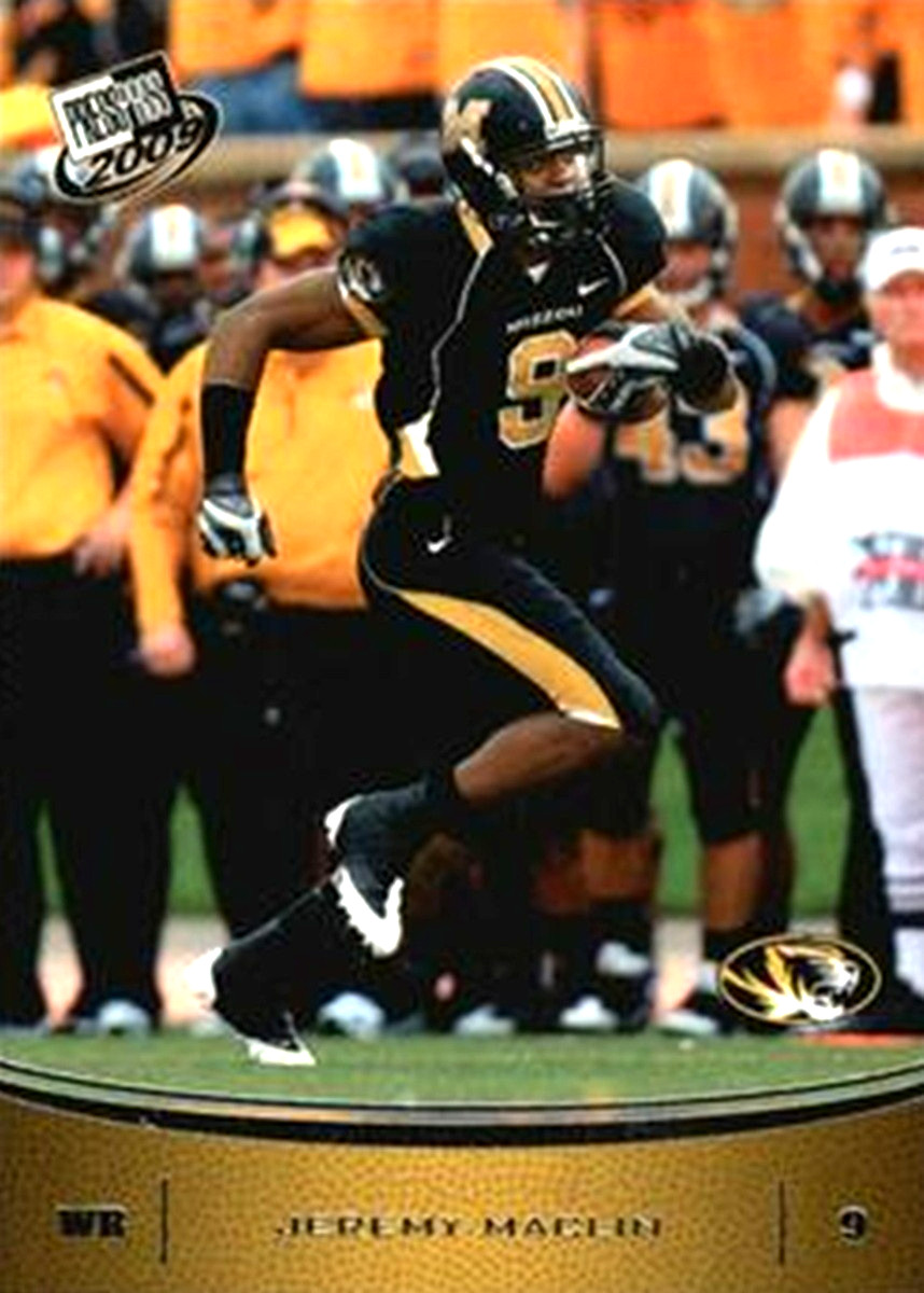 2009 Press Pass #28 Jeremy Maclin RC Missouri Tigers Philadelphia Eagles