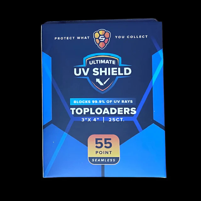 3″x4″ Toploader 55PT PREMIUM – UV Shield CLEAR Seamless Frame