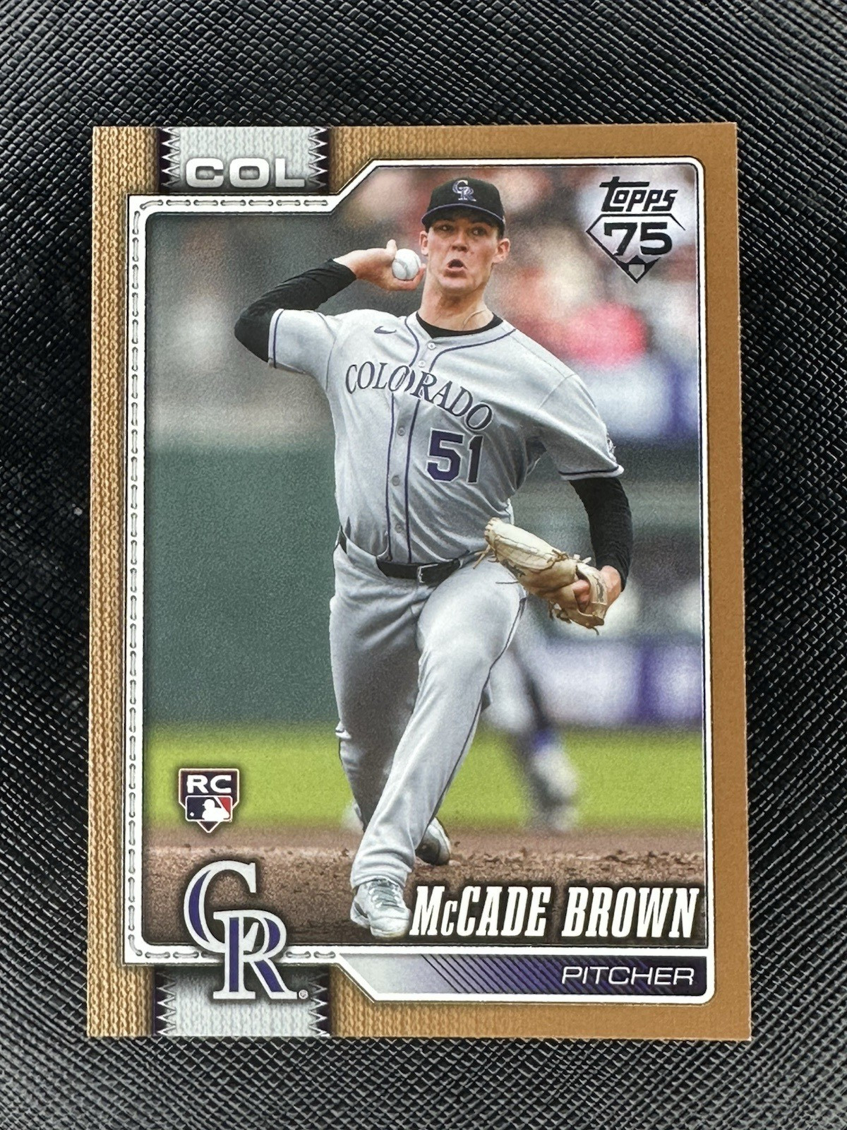 2026 Topps Series 2 McCade Brown Gold /2026 RC #595 Rockies 1050/2026