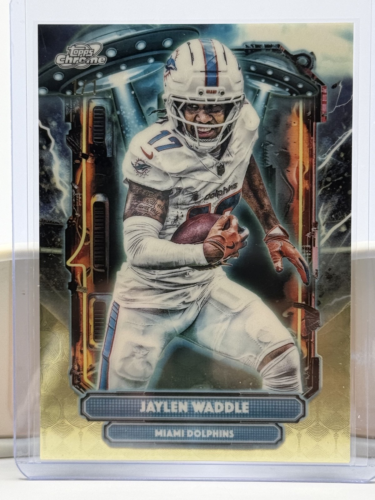 2025 Topps Chrome Cosmic #ET-15 Jaylen Waddle Extraterrestrial SuperFractor 1/1