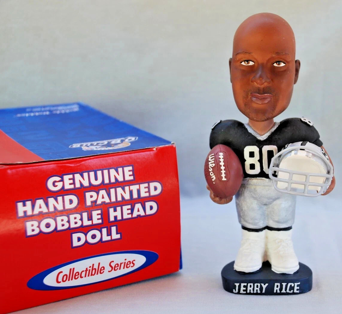 BLOWOUT SALE Jerry Rice Oakland Raiders Resin Alexander Bobble Dobble 49ERS