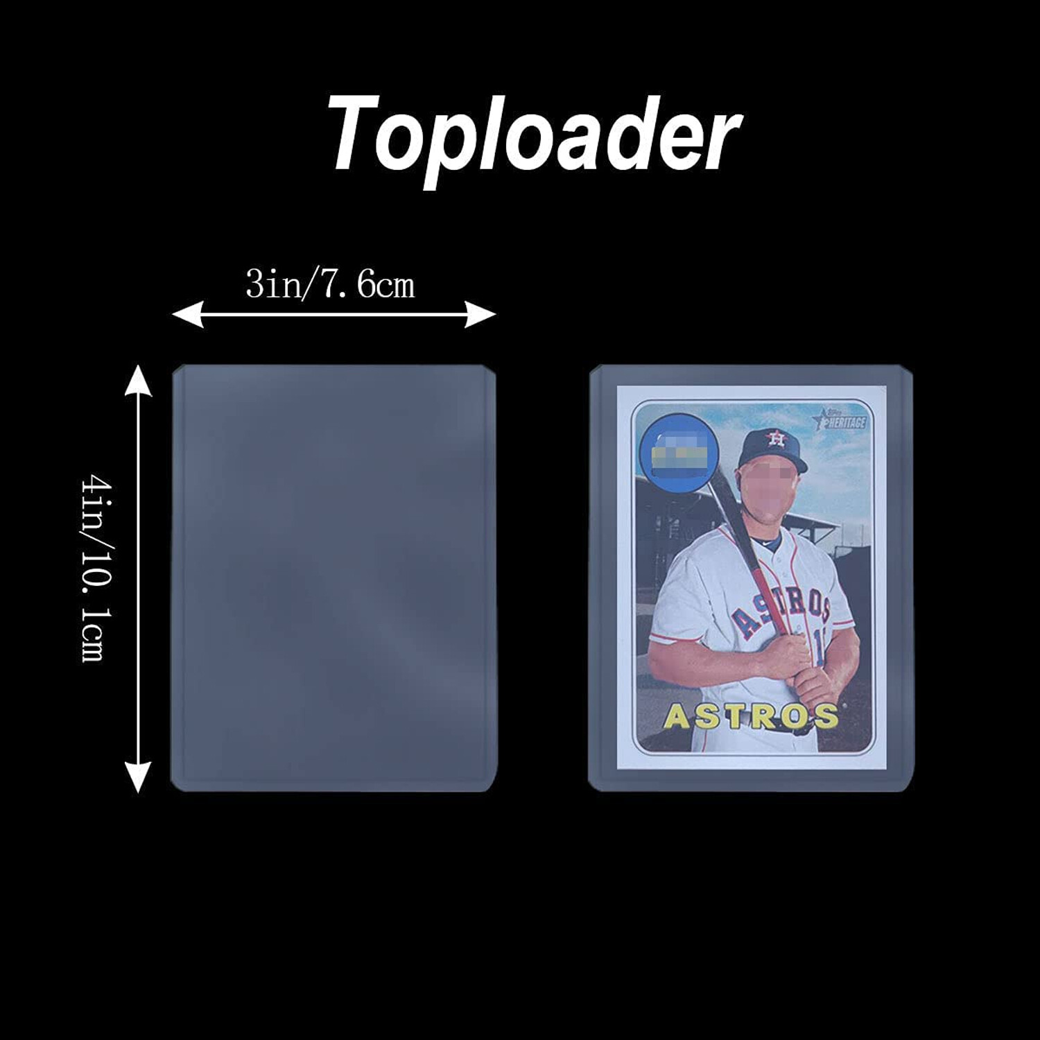 Hexville Toploaders Top Loader Card Sleeves for Sports/Trading – 3x4in 25/Pack