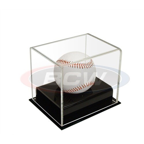 BCW Deluxe Acrylic Autographed Baseball Display Case Holder w/ Black Base AD12