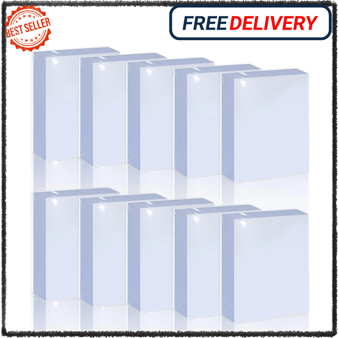 1000 Ct Trading Card Sleeves – Clear Plastic Protectors for Baseball Sports Card