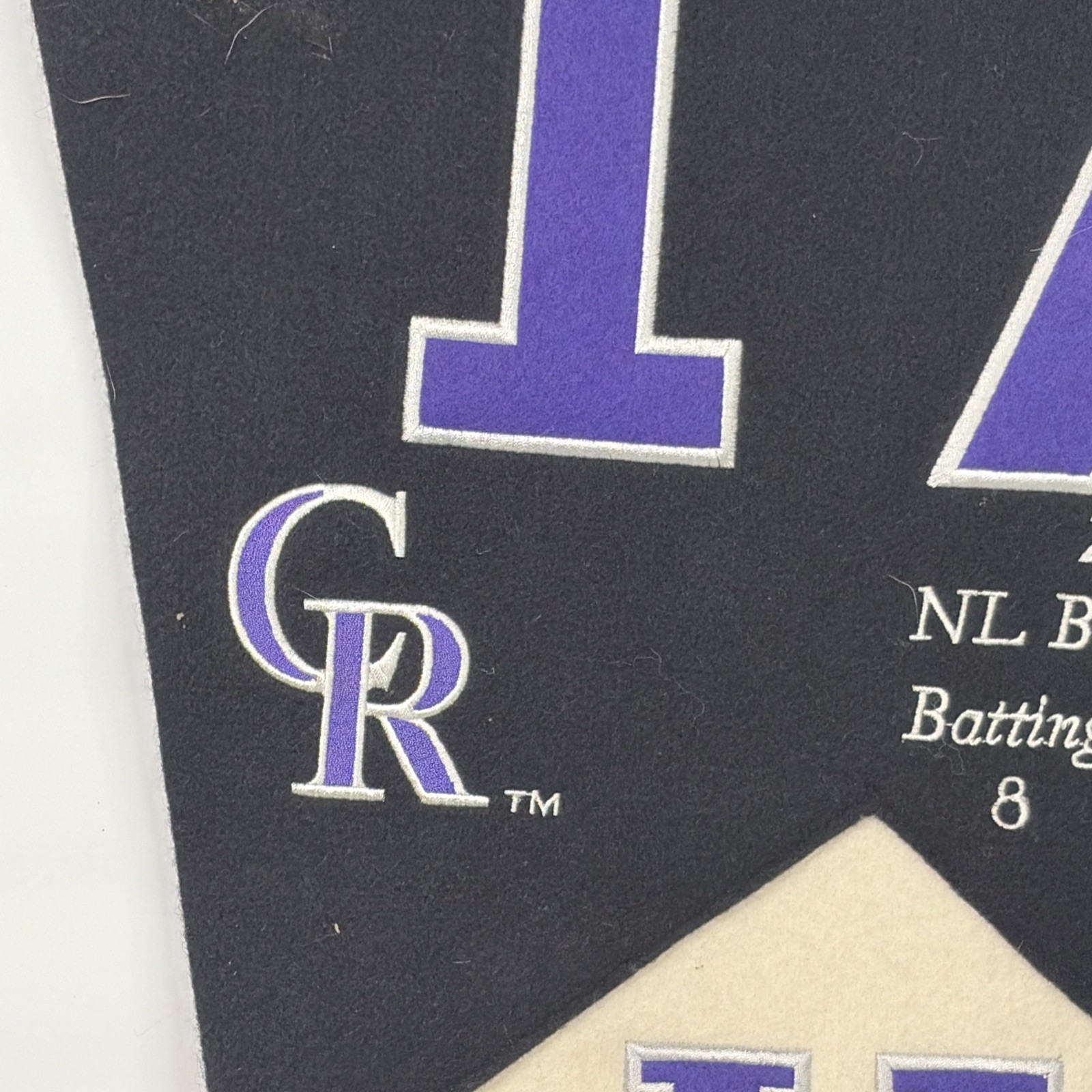 Autographed Todd Helton Pennant 2000 NL Batting Champion 8 Of 372