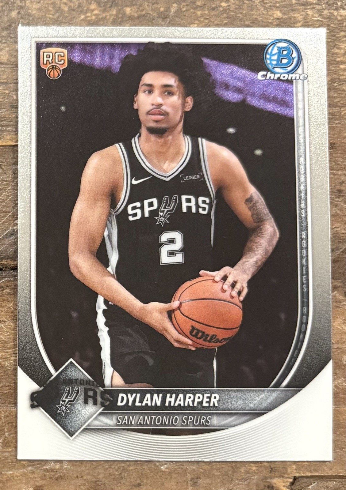 Dylan Harper 2025-26 Topps Bowman Chrome Basketball Rookie Card # BCV-2 Spurs