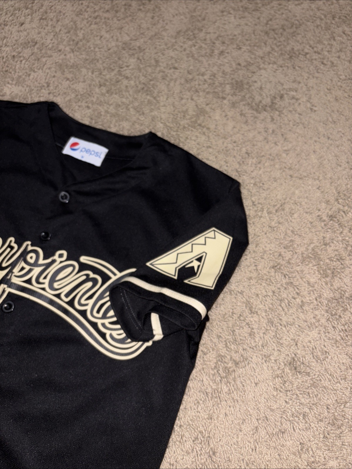 Arizona Diamondbacks Serpientes Giveaway Jersey Black Size Medium Pepsi Brand