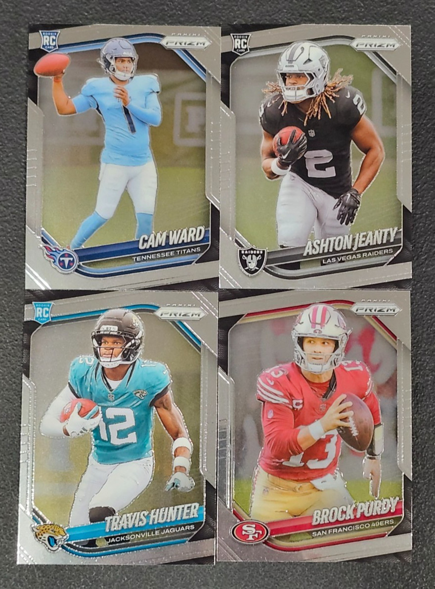 2025 Prizm Football BASE 251-400 with Rookies You Pick – 2 Card Minimum