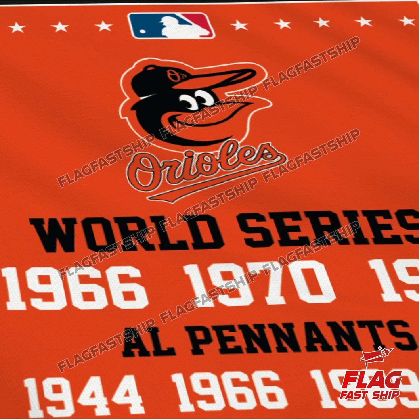 Baltimore Orioles 3×5 ft Banner MLB Champions World Series FREE Shipping