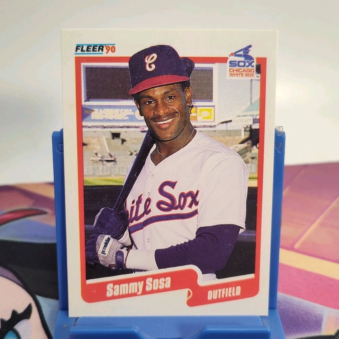 1990 Fleer Sammy Sosa #548 Chicago White Sox (Birthday Error)