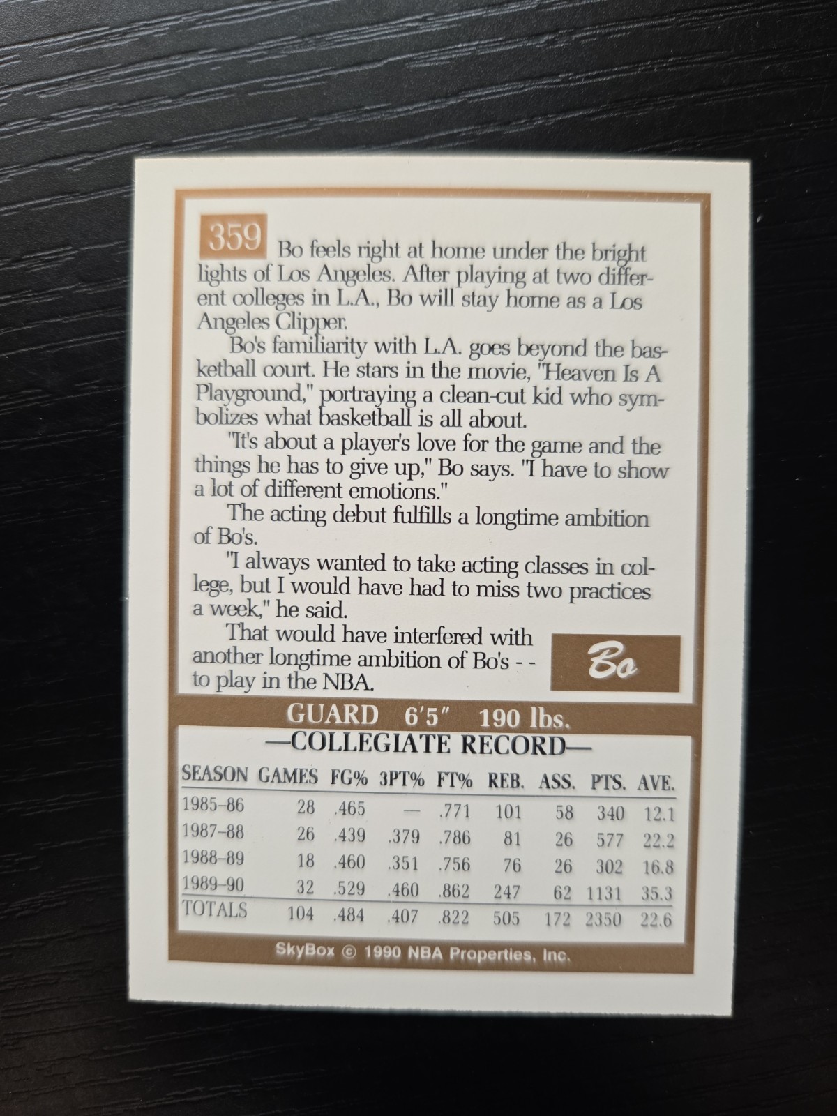 1990-91 Skybox – Bo Kimble #359 (RC)