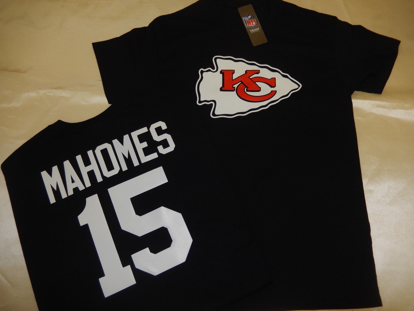 9715 Kansas City Chiefs PATRICK MAHOMES “Eligible Receiver” Jersey Shirt BLACK