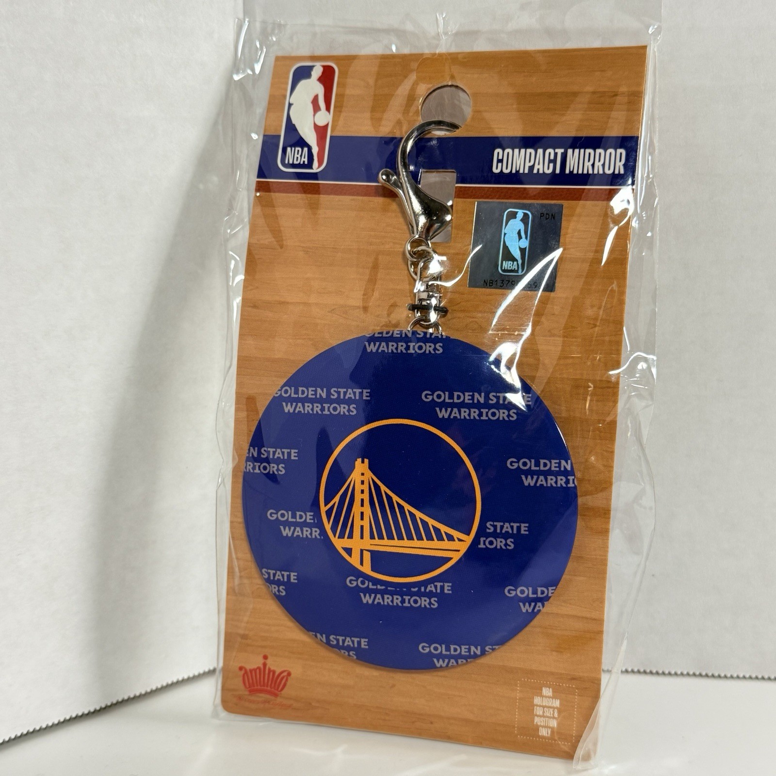 Golden State Warriors NBA Compact Mirror Keychain Officially Licensed NEW