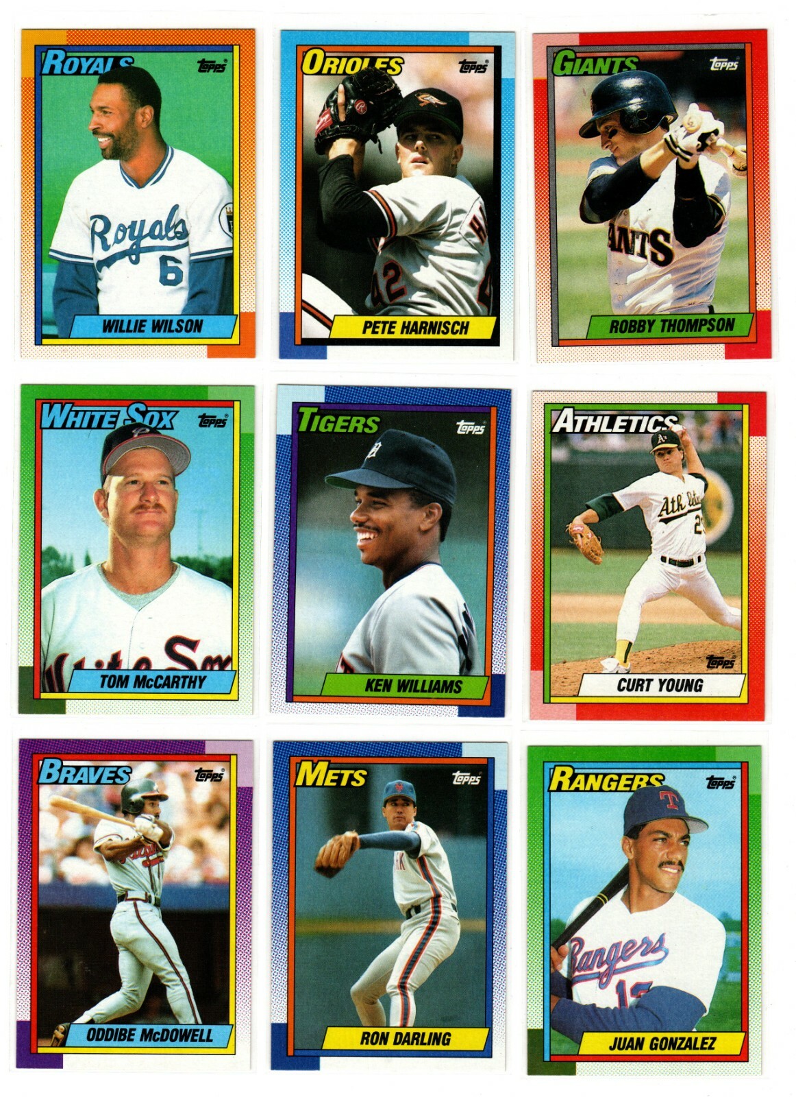 1990 Topps Baseball Trading Cards You Pick / Choose f/ List #s 451 – 650 / mb11