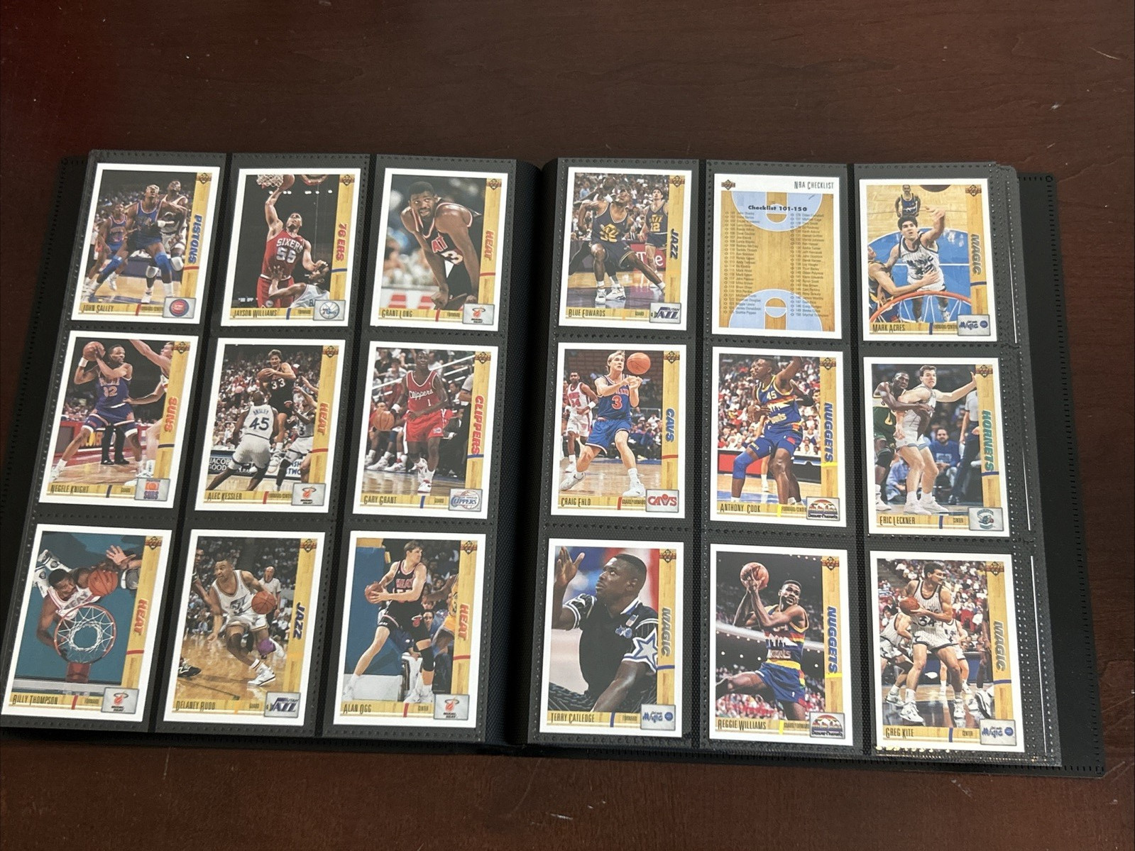 1991-92 Upper Deck Inaugural NBA Basketball Complete Set #1-400 w/ Binder