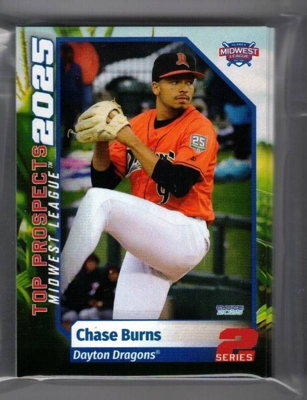2025 MIDWEST LEAGUE TOP PROSPECTS TEAM SET # 2 NEW COMPLETE 25 CARDS