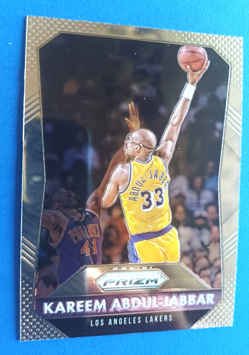 2015-16 PANINI PRIZM KAREEM ABDUL-JABBAR #297 BASE CARD LOS ANGELES LAKERS