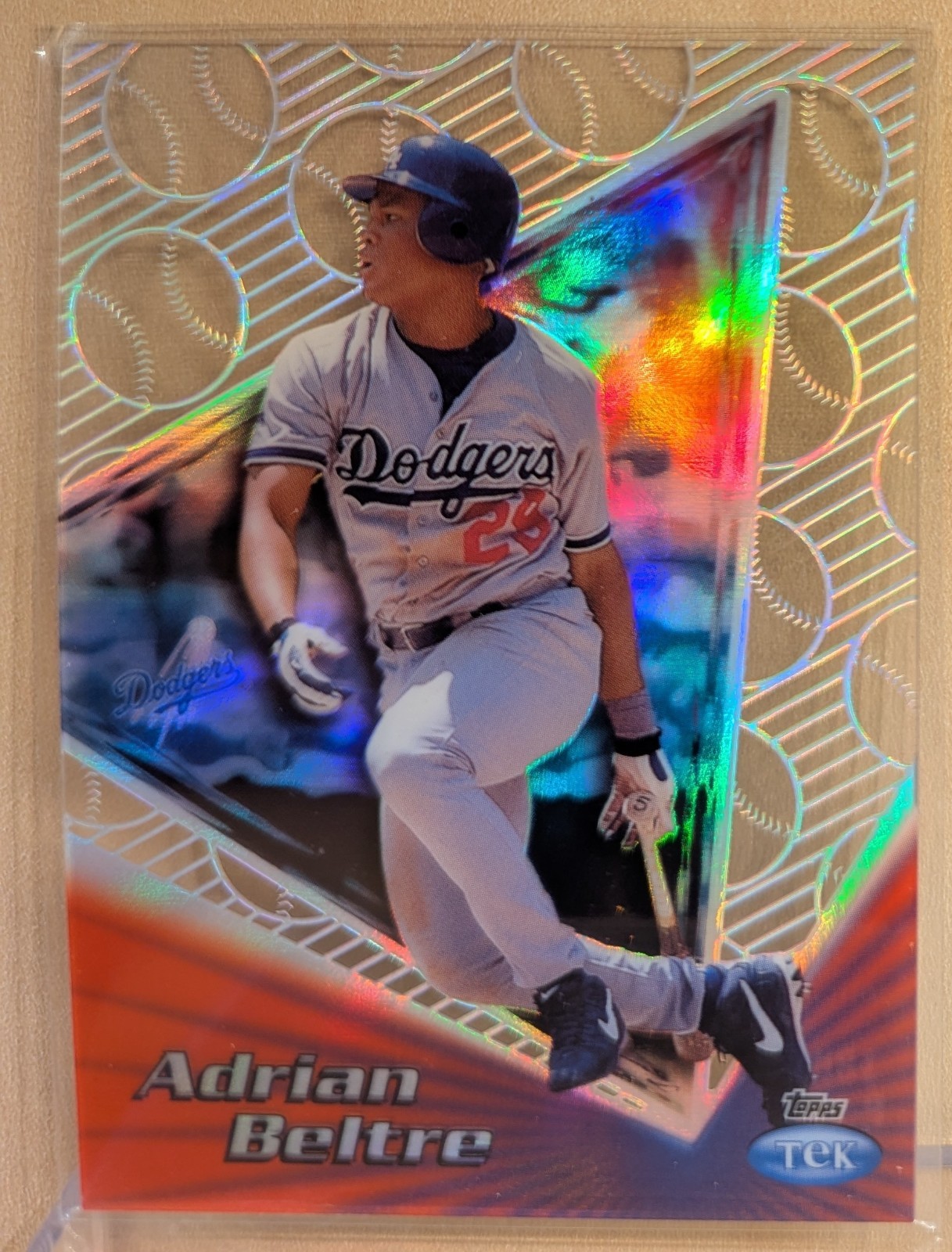 1999 Topps TEK Pattern 16 #18B Adrians Beltre Dodgers ULTRA RARE VARIATION