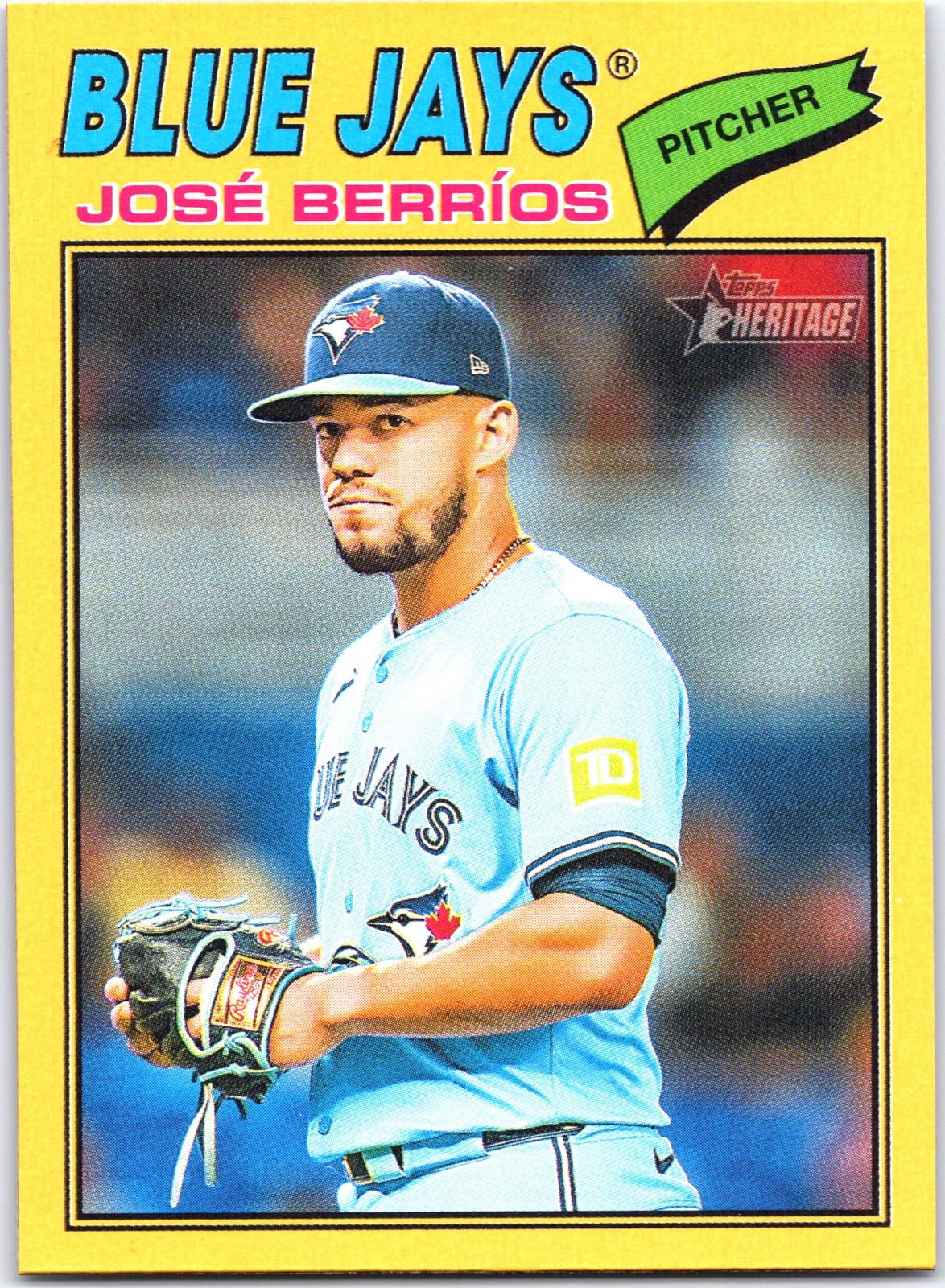 2026 Topps Heritage – José Berríos #56 Dark Yellow Bordered (Fat Pack)