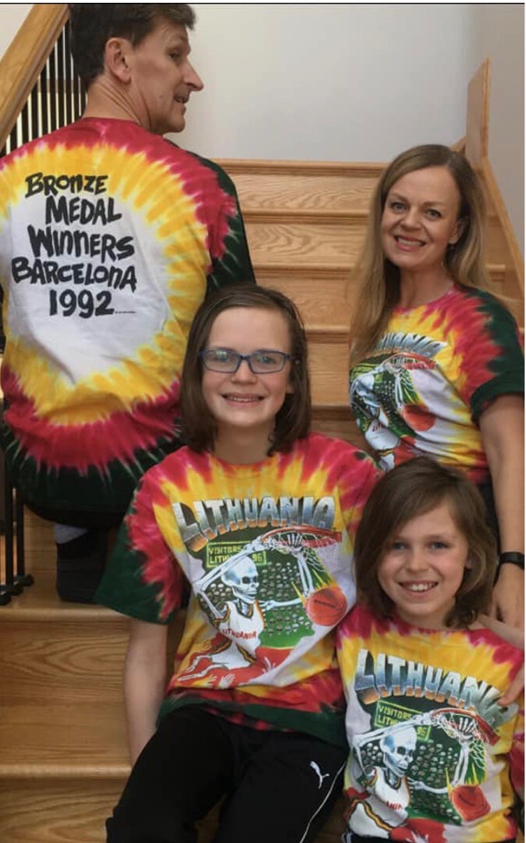 GRATEFUL DEAD Original 1992 design Lithuania Olympic Basketball Tie Dye T- shirt