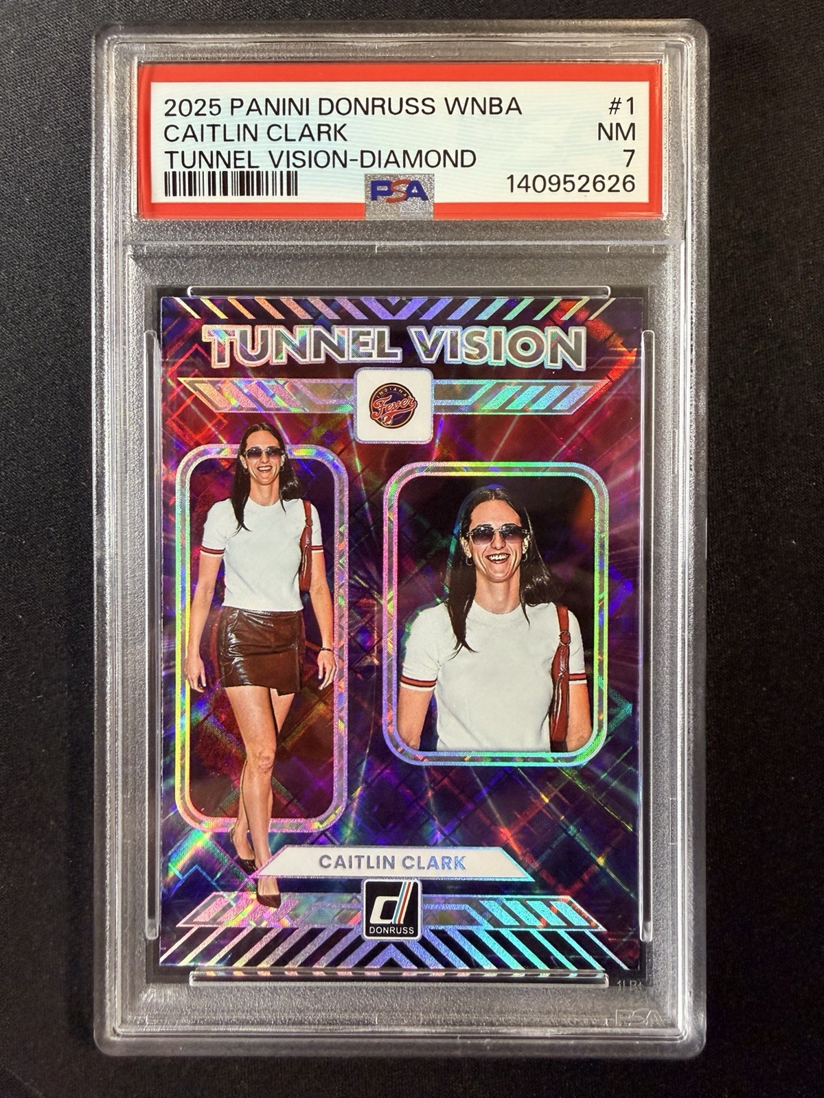 2025 Panini Donruss WNBA Caitlin Clark Tunnel Vision Diamond Insert PSA Graded