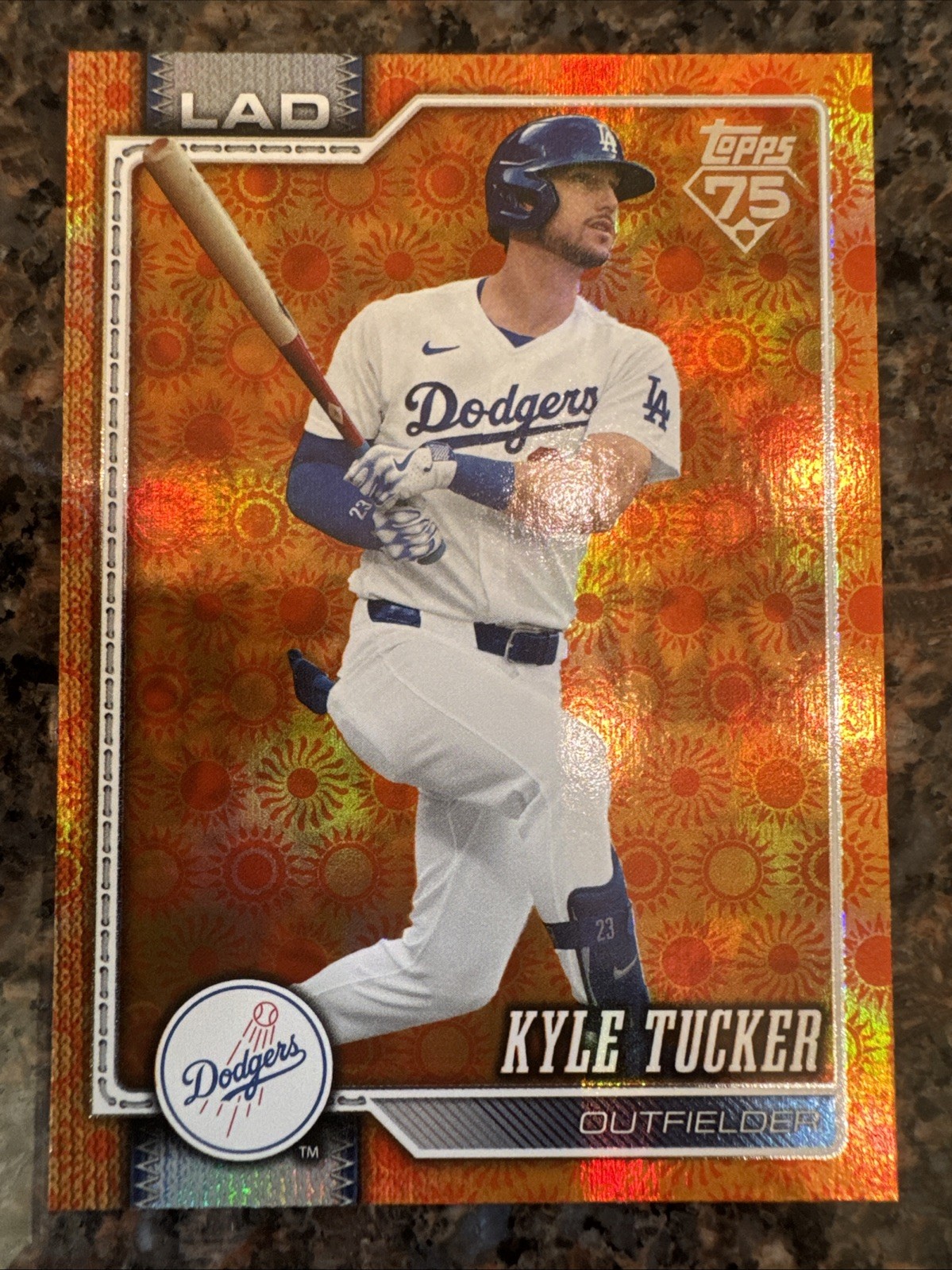 2026 Topps Series 2 Orange Sun Holo Foil Parallel #368 Kyle Tucker L.A. Dodgers